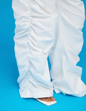 Pantaloni Courez, alb