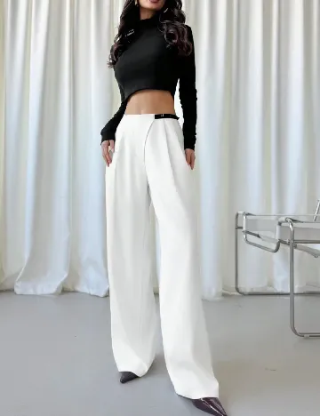 Pantaloni SHEIN, alb