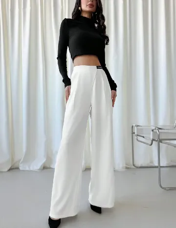 Pantaloni SHEIN, alb