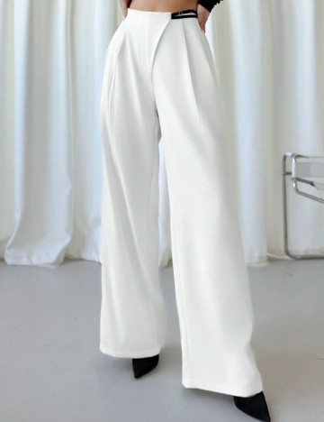 Pantaloni SHEIN, alb