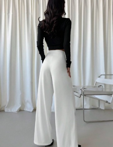 Pantaloni SHEIN, alb