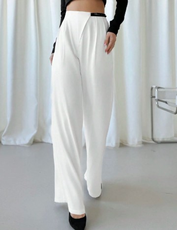 Pantaloni SHEIN, alb