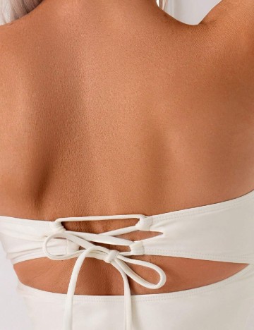 Costum de baie SHEIN, ecru