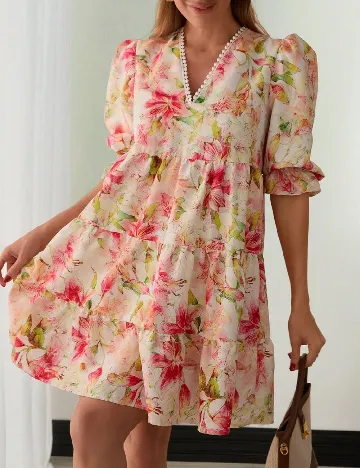 Rochie scurta SHEIN, floral print