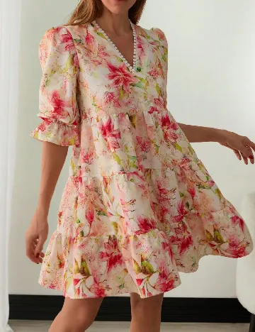 Rochie scurta SHEIN, floral print