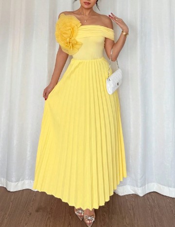 Rochie medie SHEIN, galben