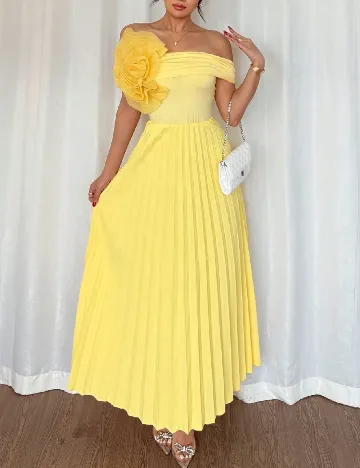 Rochie medie SHEIN, galben