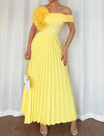 Rochie medie SHEIN, galben