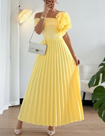 Rochie medie SHEIN, galben