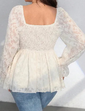 Bluza SHEIN CURVE, crem