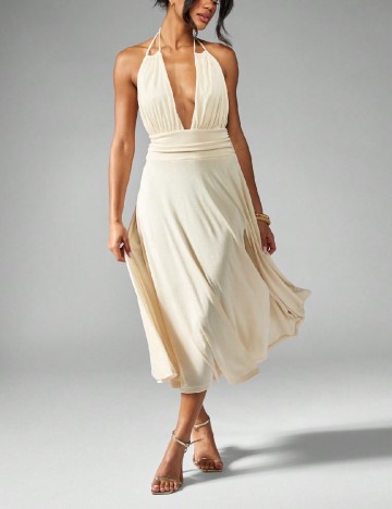 Rochie medie SHEIN, crem