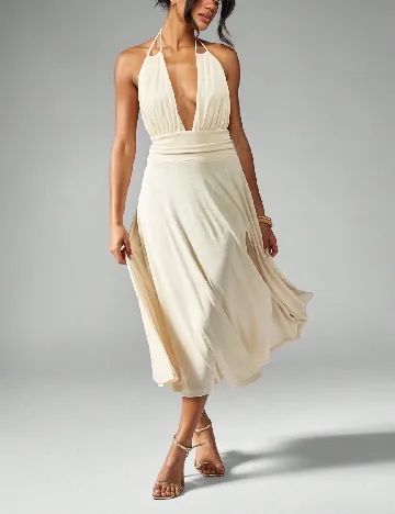 Rochie medie SHEIN, crem
