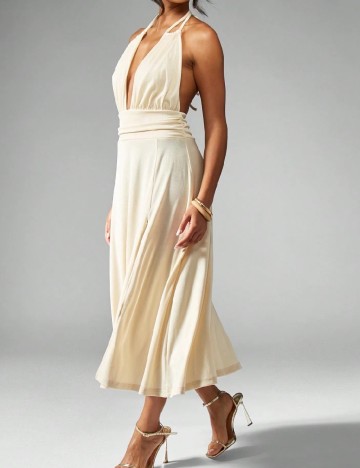 Rochie medie SHEIN, crem