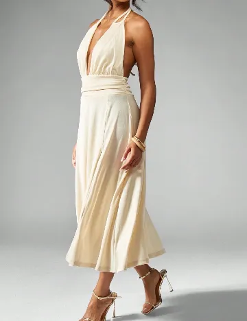 Rochie medie SHEIN, crem