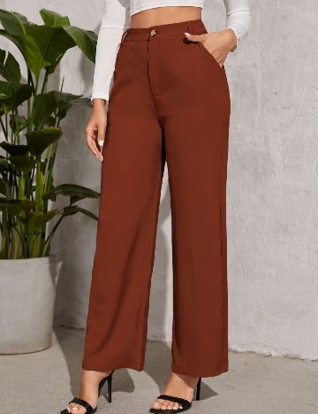 Pantaloni SHEIN, maro