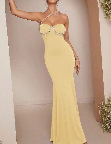 Rochie lunga L Amorae, galben