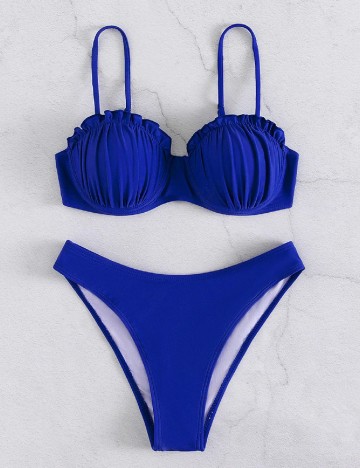 Costum de baie SHEIN, albastru