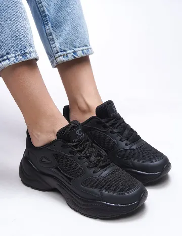 Adidasi Riccon, negru