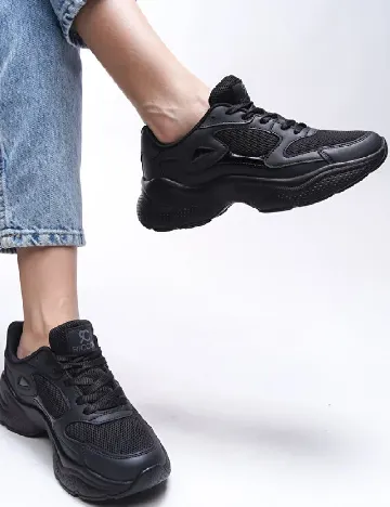Adidasi Riccon, negru