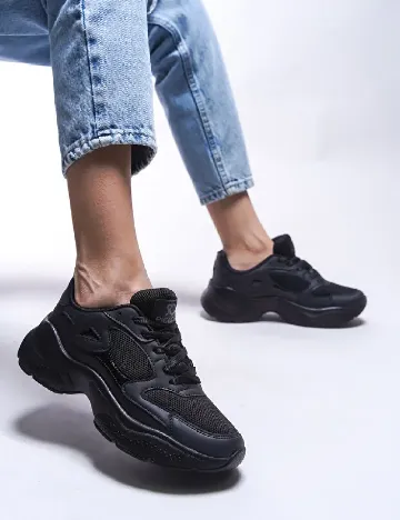 Adidasi Riccon, negru