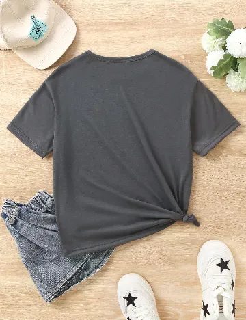 Tricou Shein Kids, gri