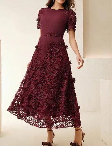 Rochie lunga Anewsta, visiniu