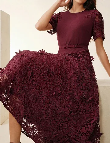 Rochie lunga Anewsta, visiniu