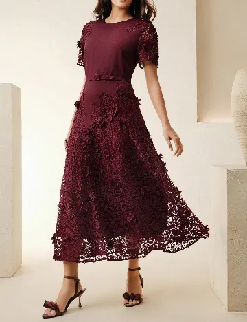 Rochie lunga Anewsta, visiniu