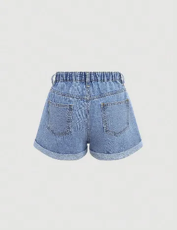 Pantaloni scurti Shein Kids, albastru