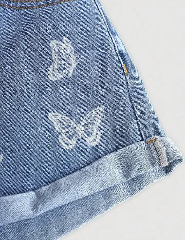Pantaloni scurti Shein Kids, albastru