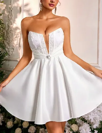 Rochie scurta SHEIN, alb