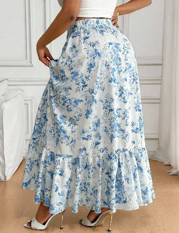 Fusta SHEIN CURVE, floral print