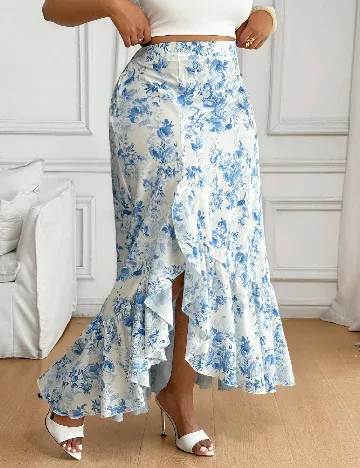 Fusta SHEIN CURVE, floral print