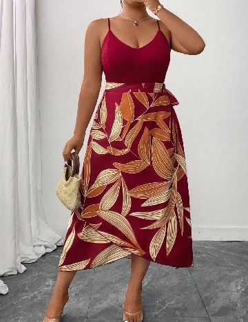 Rochie medie SHEIN CURVE, rosu