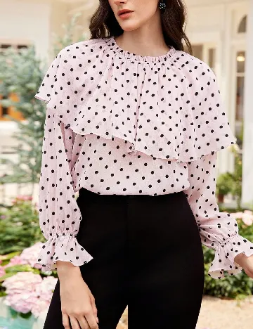 Bluza SHEIN, roz/negru