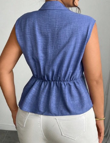 Bluza SHEIN CURVE, albastru