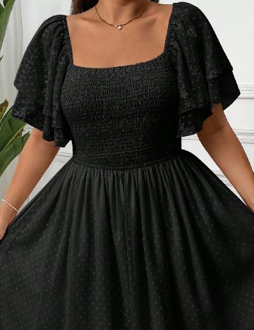 Rochie medie SHEIN CURVE, negru