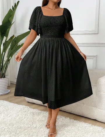 Rochie medie SHEIN CURVE, negru