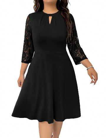 Rochie scurta SHEIN CURVE, negru