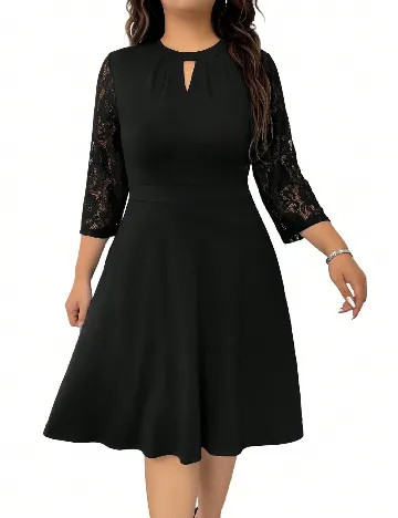 Rochie scurta SHEIN CURVE, negru