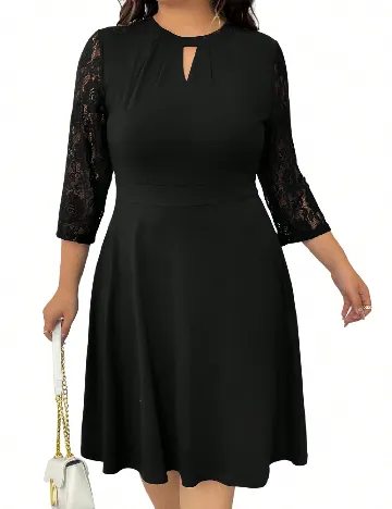 Rochie scurta SHEIN CURVE, negru
