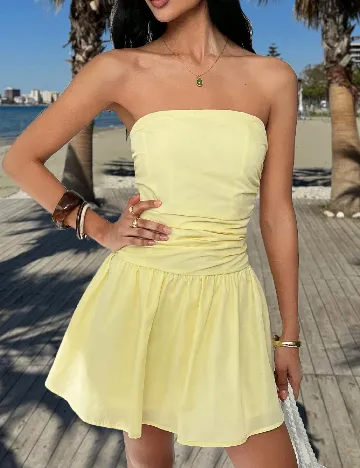 Rochie scurta SHEIN, galben