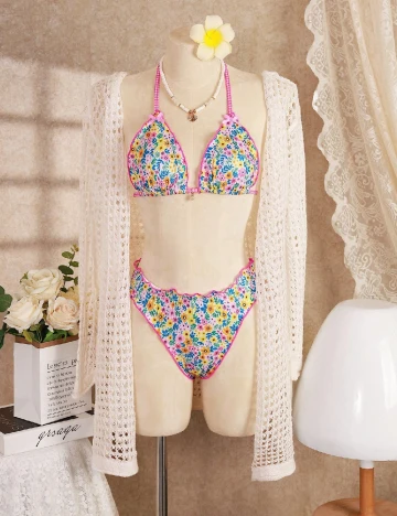 Costum de baie SHEIN, mix culori