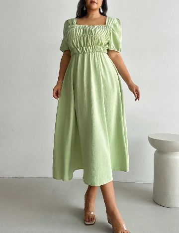 Rochie medie SHEIN CURVE, verde
