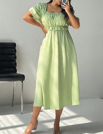 Rochie medie SHEIN CURVE, verde