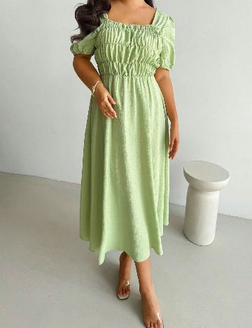 Rochie medie SHEIN CURVE, verde