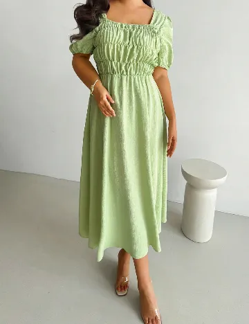 Rochie medie SHEIN CURVE, verde