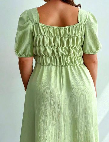Rochie medie SHEIN CURVE, verde