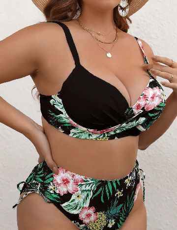Costum de baie SHEIN CURVE, mix culori