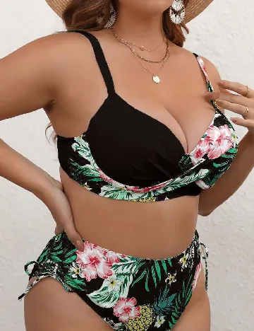 Costum de baie SHEIN CURVE, mix culori